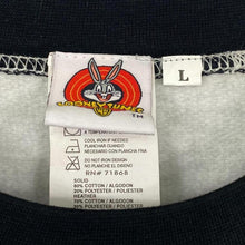 Load image into Gallery viewer, Early 00’s Looney Tunes “Attitude University” Tweety Y2K Embroidered Raglan Sweatshirt

