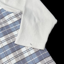 Load image into Gallery viewer, Vintage 90’s STRUGGLE’S Plaid Check Ribbed Cotton Collared Zip Sweatshirt
