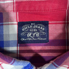Load image into Gallery viewer, Vintage Rifle Jeans Cowboy Western Red Plaid Check Long Sleeve Popper Cotton Shirt
