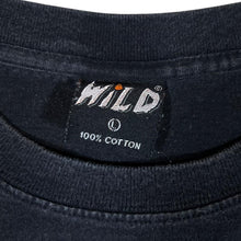 Load image into Gallery viewer, Vintage WILD "Born To Be Wild" Biker Tiger Gothic Spellout Graphic Black T-Shirt
