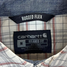 Load image into Gallery viewer, Carhartt Rugged Flex &quot;Relaxed Fit&quot; Plaid Check Short Sleeve Cotton Blend Shirt
