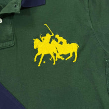 Load image into Gallery viewer, Early 00&#39;s POLO RALPH LAUREN &quot;Custom Fit&quot; Colour Block Embroidered Logo Long Sleeve Polo Shirt
