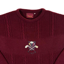 Load image into Gallery viewer, Vintage FARAH Embroidered Golf Motif Acrylic Wool Knit Sweater Jumper
