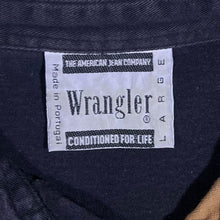 Load image into Gallery viewer, Vintage Wrangler Colour Block Black Red Yellow Long Sleeve Cotton Polo Shirt
