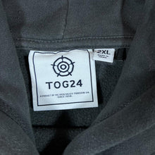 Load image into Gallery viewer, TOG24 Classic Embroidered Big Logo Spellout Grey Pullover Hoodie
