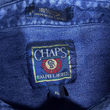 Load image into Gallery viewer, Vintage Chaps Ralph Lauren Blue Denim Long Sleeve Button-Down Cotton Shirt
