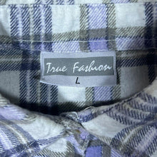 Load image into Gallery viewer, Vintage True Fashion Multi Check Cotton Long Sleeve Button-Up Flannel Shirt
