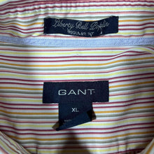 Load image into Gallery viewer, GANT "Liberty Bell Poplin" Regular Fit Striped Cotton Long Sleeve Button-Down Shirt
