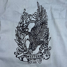 Load image into Gallery viewer, Atlas For Men Cowboy Western Eagle Graphic Grey Long Sleeve Cotton Shirt
