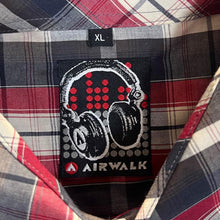 Load image into Gallery viewer, Early 00&#39;s AIRWALK Skater Mini Logo Plaid Check Short Sleeve Cotton Shirt
