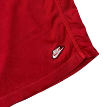 Load image into Gallery viewer, NIKE Classic Embroidered Mini Logo Red Sweat Shorts

