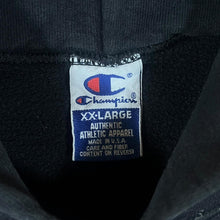 Load image into Gallery viewer, Vintage Champion Made In USA Embroidered Mini Logo Black Hoodie
