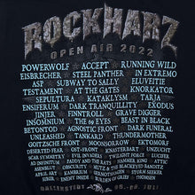 Load image into Gallery viewer, Rockharz Open Air 2022 Heavy Metal Music Festival Lineup Zip Black Hoodie
