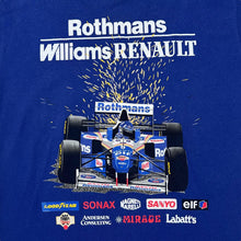 Load image into Gallery viewer, Vintage 90&#39;s ROTHMANS WILLIAMS RENAULT Formula One F1 Spellout Graphic T-Shirt
