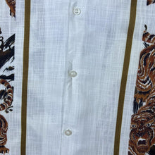 Load image into Gallery viewer, Gothic Y2K Tiger All-Over Print Open Collar White Short Sleeve Shirt
