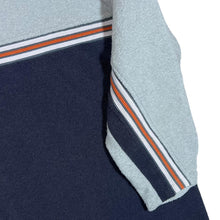 Load image into Gallery viewer, Early 00&#39;s BLUE SEVEN Striped Tape Colour Block 1/4 Zip Fleece Sweatshirt

