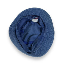 Load image into Gallery viewer, Early 00&#39;s KANGOL Embroidered Mini Logo Y2K Corduroy Cord Blue Bucket Hat
