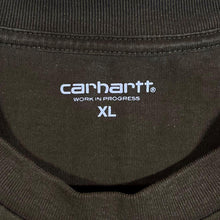 Load image into Gallery viewer, Carhartt &quot;University&quot; Arc Spellout Graphic Brown Short Sleeve Cotton T-Shirt
