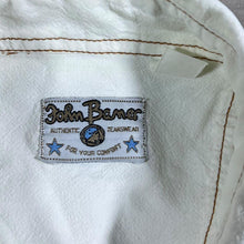 Load image into Gallery viewer, Vintage John Baner Cowboy Western Embroidered Native White Blue Short Sleeve Shirt
