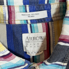 Load image into Gallery viewer, Arrow River Multi Colour Blanket Striped Long Sleeve Flannel Cotton Shirt
