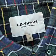 Load image into Gallery viewer, CARHARTT WIP Classic Embroidered Mini Pocket Logo Tartan Plaid Check Long Sleeve Button-Up Shirt
