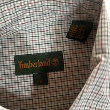 Load image into Gallery viewer, Vintage TIMBERLAND Brown-Beige Check Cotton Short Sleeve Button-Up Shirt
