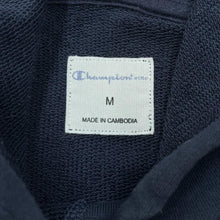 Load image into Gallery viewer, CHAMPION Embroidered Big Logo Spellout Striped Trim Pullover Hoodie
