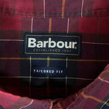 Load image into Gallery viewer, Barbour &quot;Tailored Fit&quot; Red Tartan Check Long Sleeve Button-Up Cotton Shirt
