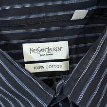 Load image into Gallery viewer, Early 00&#39;s YVES SAINT LAURENT YSL Mini Logo Striped Long Sleeve Shirt
