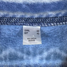 Load image into Gallery viewer, Vintage Crazy Abstract Patterned Blue Mix Zip Fleece Sweatshirt
