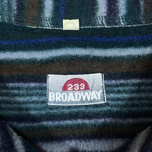 Load image into Gallery viewer, Vintage BROADWAY Multi Striped Colour Block 1/2 Zip Pullover Fleece Sweatshirt
