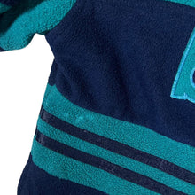 Load image into Gallery viewer, Vintage BIWANG Embroidered Logo Colour Block 1/4 Zip Pullover Fleece Sweatshirt
