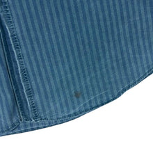 Load image into Gallery viewer, Vintage ST MICHAEL Marks &amp; Spencer Blue Striped Long Sleeve Cotton Shirt
