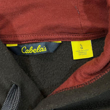 Load image into Gallery viewer, CABELA'S Classic Embroidered Big Logo Spellout Outdoor Hunting Fishing Pullover Hoodie
