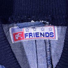 Load image into Gallery viewer, Vintage 90's Friends Classic Blue Denim Zip Bomber Jacket
