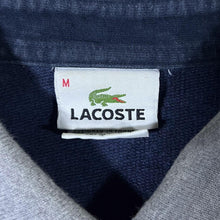 Load image into Gallery viewer, Lacoste Mini Logo Navy Blue Striped Long Sleeve Polo Shirt
