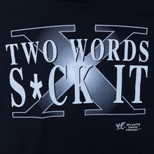 Load image into Gallery viewer, Vintage WWF (1998) D-Generation X “Two Words S*ck It” Wrestling Black T-Shirt
