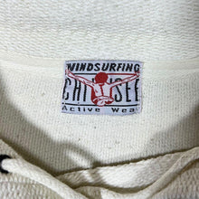 Load image into Gallery viewer, Vintage Windsurfing Chiemsee Spellout Graphic White Lace-Up Pullover Smock Shirt
