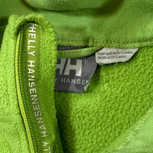 Load image into Gallery viewer, Early 00&#39;s HELLY HANSEN &quot;ZMax&quot; Green Colour Block Mini Logo Zip Fleece Sweatshirt
