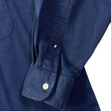 Load image into Gallery viewer, Early 00&#39;s POLO RALPH LAUREN &quot;Marlowe&quot; Classic Navy Blue Silk Cotton Long Sleeve Shirt
