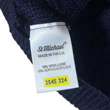 Load image into Gallery viewer, Vintage 90&#39;s ST MICHAEL Marks &amp; Spencer Cable Knit Acrylic Wool Knit Sweater Jumper
