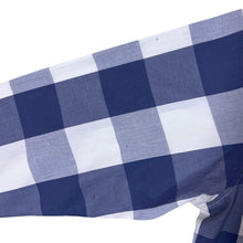 Load image into Gallery viewer, Crafted By Lee Blue White Plaid Check Long Sleeve Cotton Shirt
