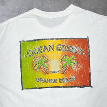 Load image into Gallery viewer, Ocean Eddies “Orange Beach” Souvenir Spellout Graphic White T-Shirt
