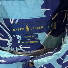 Load image into Gallery viewer, Ralph Lauren &quot;RL Untucked Fit&quot; Hawaiian Floral Patterned Short Sleeve Button-Up Shirt
