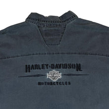 Load image into Gallery viewer, Vintage 90's HARLEY DAVIDSON Embroidered Spellout Biker Heavy Cotton Short Sleeve Shirt
