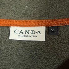 Load image into Gallery viewer, Vintage CANDA C&amp;A Classic Orange Khaki 1/4 Zip Fleece Sweatshirt
