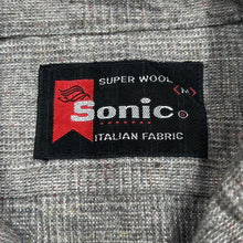 Load image into Gallery viewer, Vintage 90’s SONIC Subtle Check Long Sleeve Italian Wool Shirt
