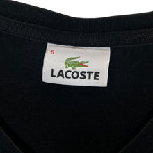 Load image into Gallery viewer, LACOSTE Classic Embroidered Mini Logo Black V-Neck T-Shirt
