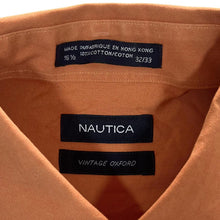 Load image into Gallery viewer, Vintage Nautica "Vintage Oxford" Orange Cotton Long Sleeve Button-Up Shirt
