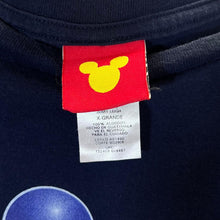 Load image into Gallery viewer, Vintage Disney Jerry Leigh HERE I AM Mickey Mouse Spellout Graphic Navy Blue T-Shirt
